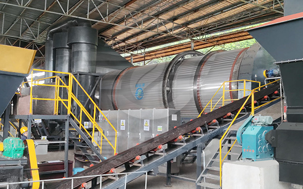 真節能食用菌渣烘干機運行現場 真節能食用菌渣烘干機運行現場