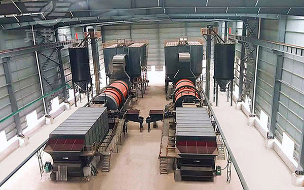 酒糟烘干機運行現場