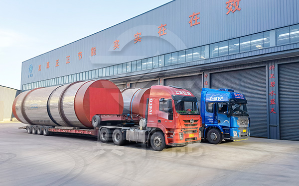 啤酒糟烘干設備運輸現場